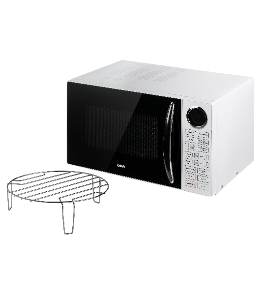 Микроволновая печь BBK 23MWG-930S/BW белый/черный, 23 л, 900 Вт, переключатели - сенсор