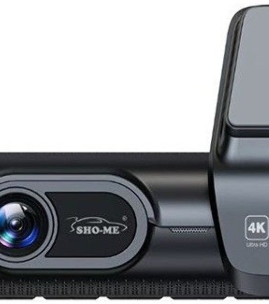 Видеорегистратор Sho-Me FHD-975, 3840x2160, 3.59', с камерой заднего вида, GPS, Wi-Fi, G-сенсор, датчик движения
