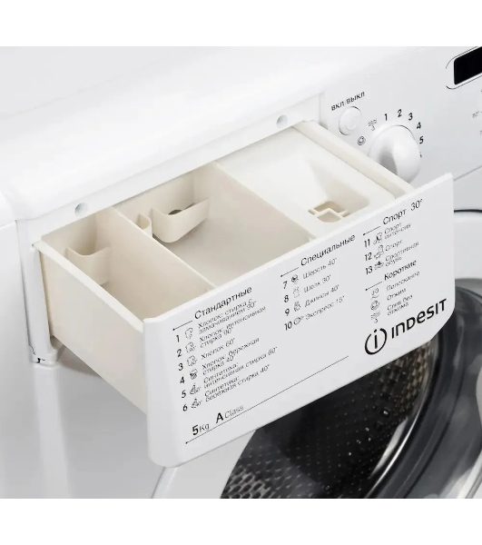 Стиральная машина Indesit IWSD 5085 (CIS) белый, загрузка фронтальная 5 кг,800 об/мин., класс: А
