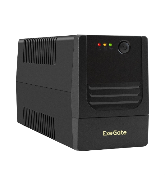 Источник бесперебойного питания ExeGate Power NB-850.LED.AVR.4C13 (850VA/510W, LED, AVR, 4*C13, батарея 12V 9Ah, черный)