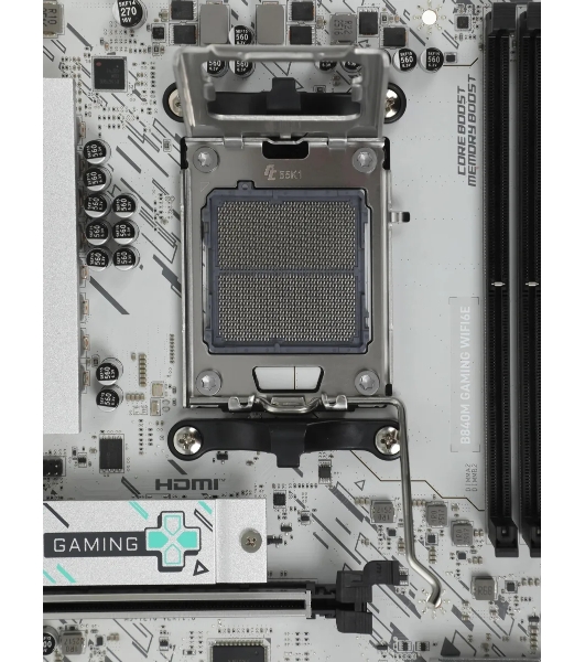 Материнская плата MSI B840M GAMING WIFI6E, AM5, AMD B840, 2xDDR5, 4xSATA, 2xM.2, 1xPCIe 4.0 x16, 1xPCIe 3.0 x4, 1xDP, 1xHDMI, 1x2.5Gb LAN, Wi-Fi 6E, Bluetooth 5.3, 4xUSB-A 5Gbps, 2xUSB-A 2.0, 2x3.5 мм, 7.1, mATX