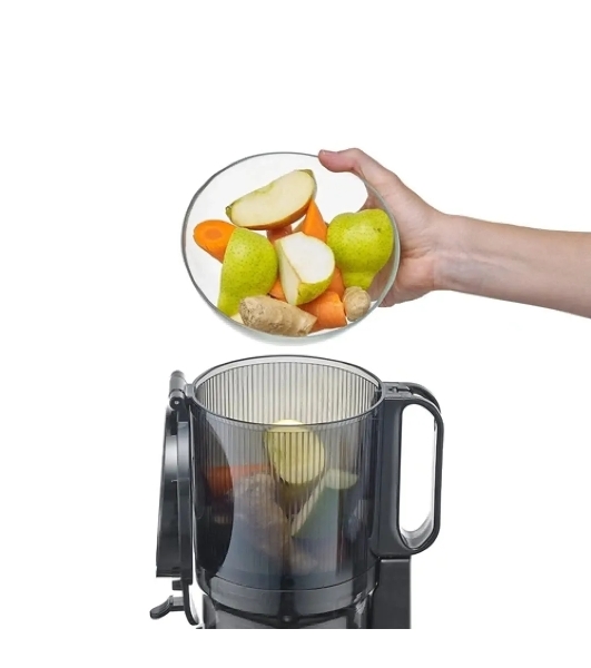 Соковыжималка CASO Juice Fit Pro черный, шнековая вертикальная, 250 Вт, 1000 мл, электронное, реверс