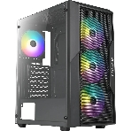 Компьютерный корпус Azza Fighter черный без БП ATX 4x120мм 2x140мм 2xUSB2.0 1xUSB3.0 audio bott PSU, фото 1