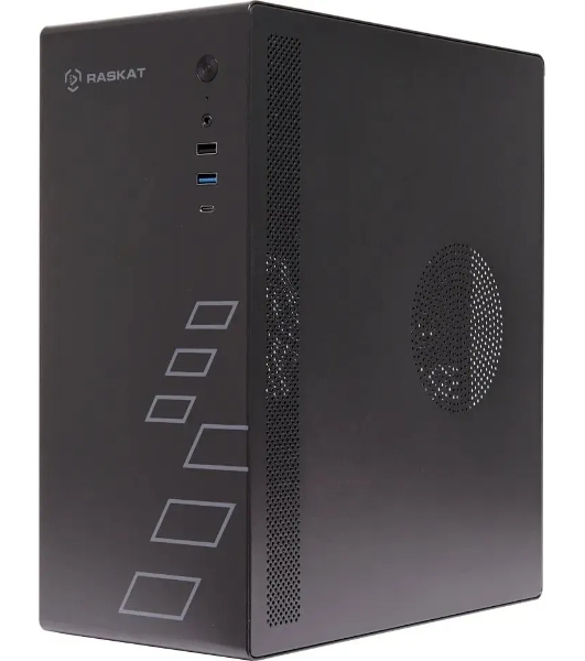 Компьютер Raskat Standart 300 (Intel Core i3 12100, RAM 16Gb, SSD 480Gb, no OS, kb+ms, черный)