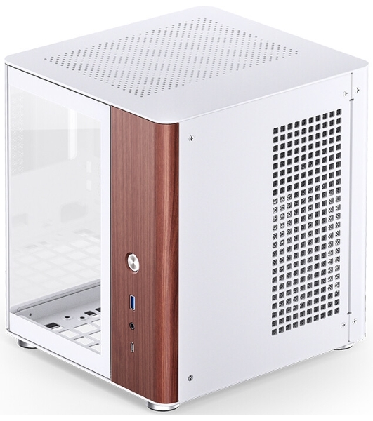 Компьютерный корпус без блока питания Case JONSBO TK-0 белый, Desktop SFF, TG, no fan, 1xUSB-A 3.2 + 1xUSB-C 3.2, SFX PSU Support, mITX белый