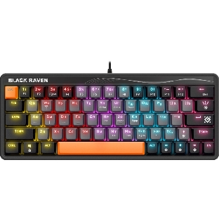 Клавиатура проводная Defender MECHANICAL BLK RAVEN GK-417 RU RGb