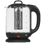 Электрочайник BQ KT1701G черный, 1.7 л, 2200 Вт, скрытый нагревательный элемент, поддержание температуры, фото 1