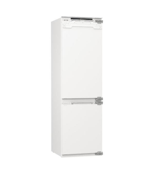 Встраиваемый холодильник Gorenje NRKI517E82WF, полезный объем 244 л, электронное управление, цифровой дисплей, автоматическое размораживание No Frost, быстрое замораживание, интенсивное охлаждение, зона свежести с контролем влажности, инверторный компрессор, энергоэффективность А+