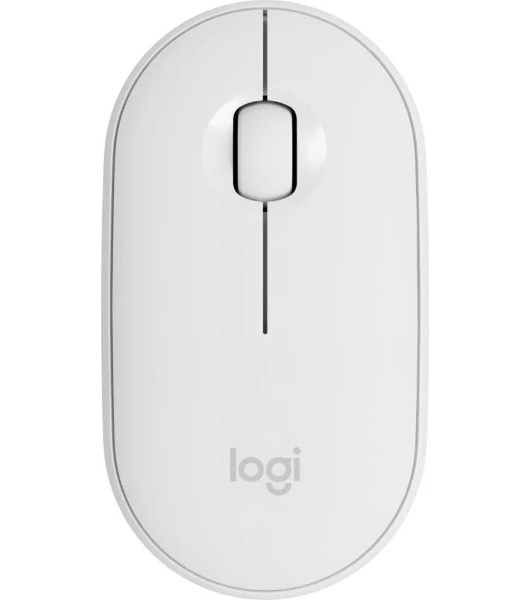 Мышь беспроводная Logitech Pebble M350 белый, 1000 dpi, радиоканал, Bluetooth, USB, кнопки - 3