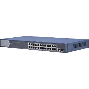 Коммутатор Hikvision DS-3E0526P-E(O-STD), 24×1 Гбит/с PoE + 1×1 Гбит/с SFP, неуправляемый