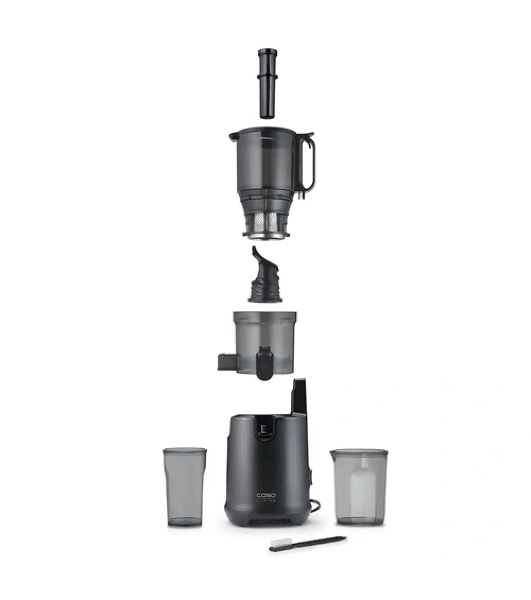 Соковыжималка CASO Juice Fit Pro черный, шнековая вертикальная, 250 Вт, 1000 мл, электронное, реверс