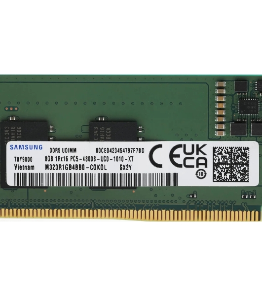 Оперативная память Samsung DDR5 DIMM 8GB UNB 4800 1Rx16, 1.1V