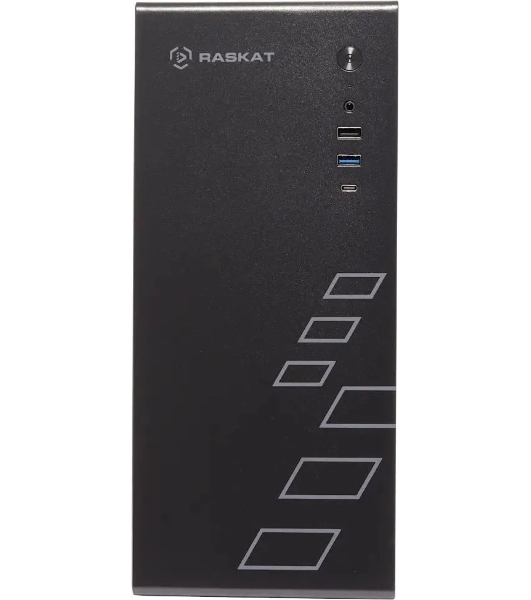 Компьютер Raskat Standart 300 (Intel Core i3 12100, RAM 16Gb, SSD 480Gb, no OS, kb+ms, черный)