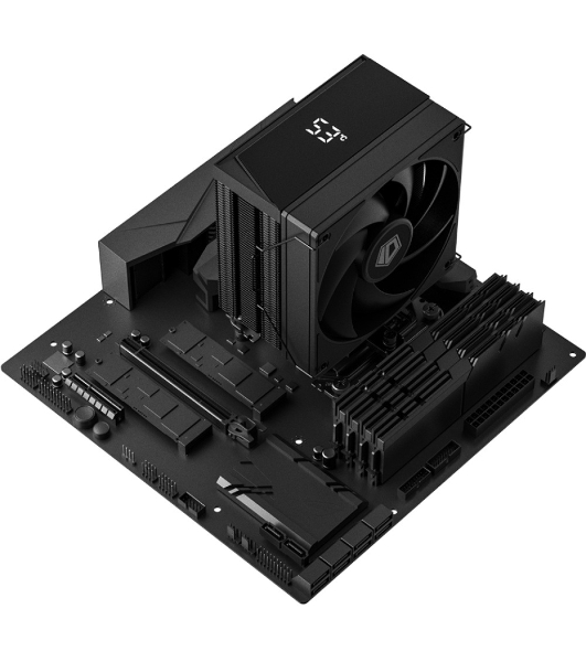 Кулер для процессора ID-COOLING FROZN A410 TD LGA1851/1700/1200/115X/AM5/AM4 (10шт/кор, TDP 220W, PWM, 4 тепл.трубки прямого контакта, FAN 120мм, черный) RET
