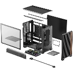 Корпус DeepCool CL600, Midi-Tower, чёрный, 2 x 120 мм, фото3