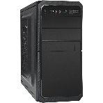 Компьютерный корпус Minitower ExeGate BA-202-UNS450 (mATX, БП UNS450 с вент. 12см, 2хUSB, аудио, черный), фото 1