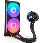 Система жидкостного охлаждения для ПК/Water Cooling System NZXT Kraken Elite 280 RGb (250W, 280мм, LED temp., Black/Fans: 2x140мм, 98.61CFM, 34.5dBA, 2000RPM/Pump height 65мм, 2800RPM, Rad thickness 27мм/S: 1851, 1700, 1200, 115X, AM5, AM4), фото6