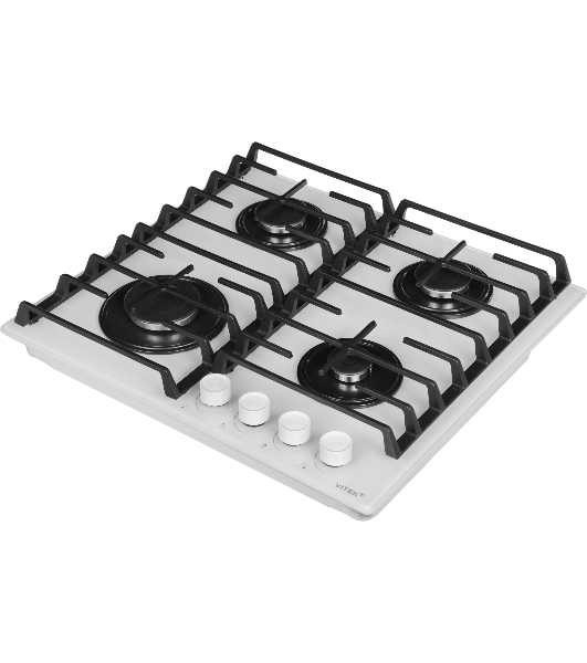 Газовая варочная панель Vitek VGH 6420 WG стекло белое