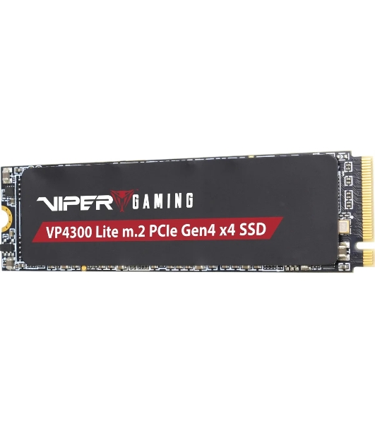 Накопитель SSD Patriot Viper VP4300 Lite, 500Gb, PCIe 4.0 x4, M.2 2280, NVMe, R/W 7000/4000, с радиатором
