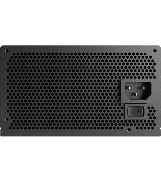 Блок питания PCCOOLER, 550W 80+ белый (ATX, ATX 2.4, Non-modular, 1x24(20+4)pin 550мм, 1xCPU*2 8(4+4)pin 610+150мм, 1xPCIe*2 8(6+2)pin 510+150мм, 2xSATA*3+MOLEX4pin*1 450+150+150+150мм, Active, 120x120мм, 140x150x86мм, APFC, OVP, SCP, OPP (140-160%, 2ms delay))