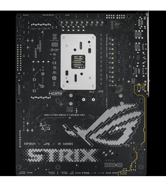 Материнская плата ASUS ROG STRIX B850-F GAMING WIFI, AM5, AMD B850, 4xDDR5, 2xSATA, 4xM.2, 1xPCIe 5.0 x16, 1xPCIe 4.0 x16, 1xPCIe x4, 1xDP, 1xHDMI, 1x2.5Gb LAN, 1xUSB-C 20Gbps, 1xUSB-C 10Gbps, 3xUSB-A 10Gbps, 4xUSB 5Gbps, 4xUSB 2.0, 3x3.5 мм, 7.1, ATX