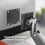 Кронштейн для мониторов Onkron G130 черный 17'-57' макс.27кг настольный поворот и наклон, фото4