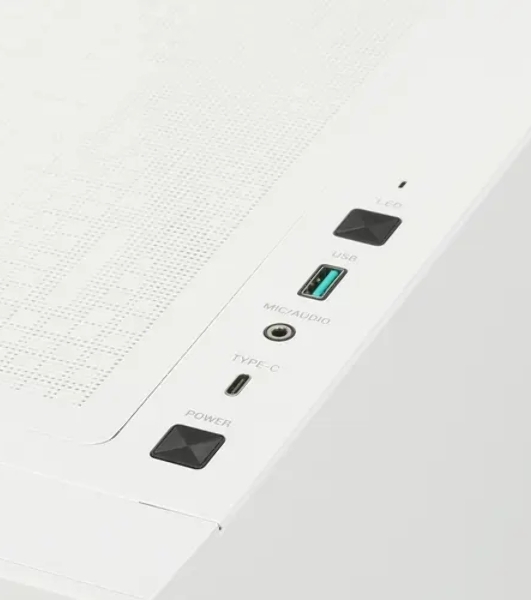 Компьютерный корпус Deepcool CH560 WH без БП, боковое окно (закаленное стекло)