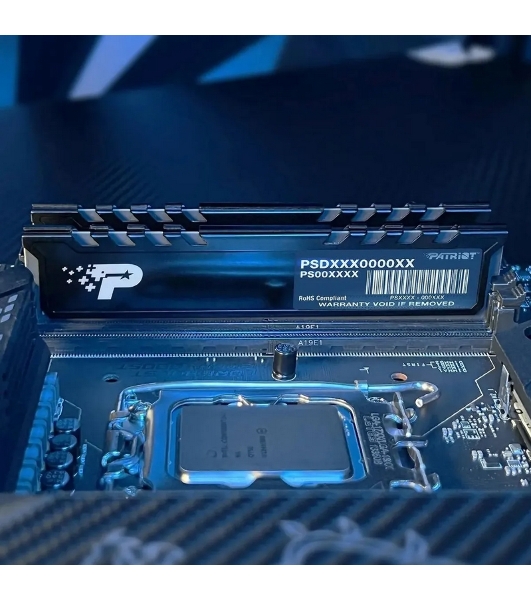 Оперативная память Patriot Signature Premium, DDR5, 32Gb (2x16 Gb), 5600 MHz, CL46, DIMM, радиатор, черный