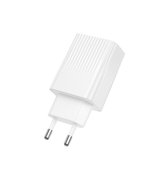 Сетевое зарядное устройство BOROFONE (6941991122767) BAS74A 1USB+1Type-C 3.0A QC3.0 PD 20W White