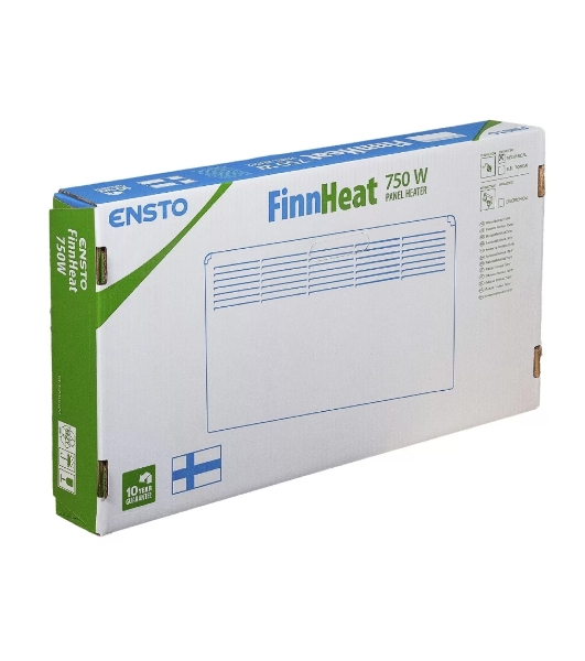 Конвектор электрический Ensto FinnHeat EPHBM07PR белый, 750 Вт, 12 м2, термостат
