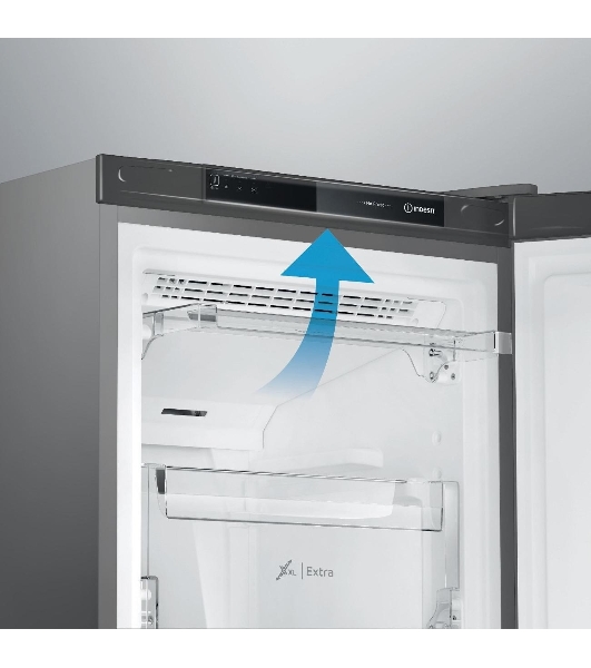 Морозильная камера Indesit DFZ 4150 G, серебристый, 204л, 6 ящиков