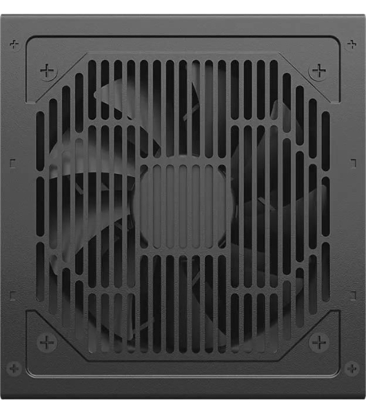 Блок питания PCCOOLER, 550W 80+ белый (ATX, ATX 2.4, Non-modular, 1x24(20+4)pin 550мм, 1xCPU*2 8(4+4)pin 610+150мм, 1xPCIe*2 8(6+2)pin 510+150мм, 2xSATA*3+MOLEX4pin*1 450+150+150+150мм, Active, 120x120мм, 140x150x86мм, APFC, OVP, SCP, OPP (140-160%, 2ms delay))