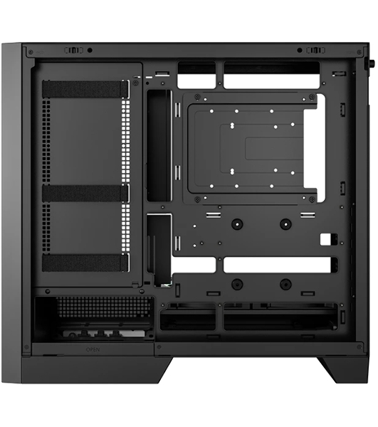 Корпус DeepCool CL600, Midi-Tower, чёрный, 2 x 120 мм