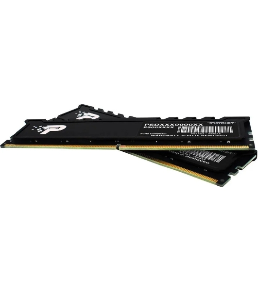 Оперативная память Patriot Signature Premium, DDR5, 32Gb (2x16 Gb), 5600 MHz, CL46, DIMM, радиатор, черный