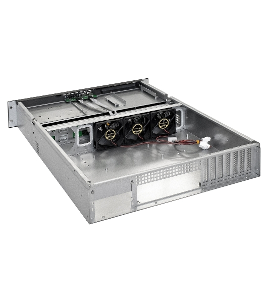 Серверный корпус ExeGate Pro EX293178RUS 2U550-HS08 RM 19', высота 2U, глубина 550, БП 1U-900ADS, 8xHotSwap, USB