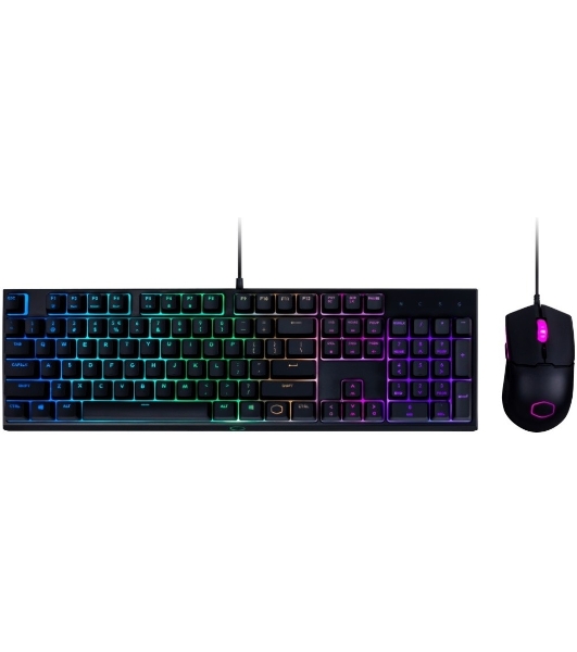 Комплект клавиатура+мышь Cooler Master MS110 проводной, USB, 3200 DPI, чёрный