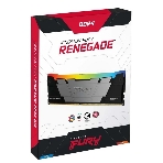 Оперативная память Kingston Fury Renegade, DDR4, 16GB (1x16GB), 3200MHz, CL16, DIMM, с радиатором, RGB, серебристый/черный, фото2