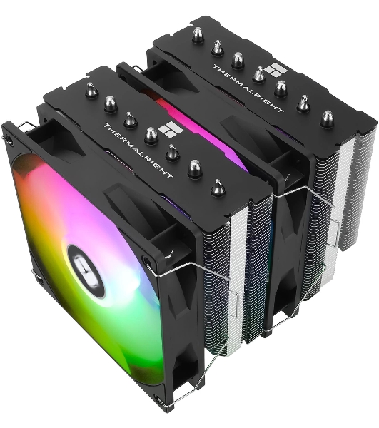 Кулер Thermalright Phantom Spirit 120 SE ARGb Soc-AM5/AM4/1151/1200/1700 черный 4-pin 25.6dB Al+Cu 765gr Ret (PS120-SE-ARGb)