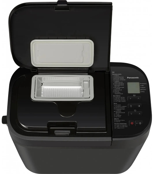 Хлебопечка Panasonic SD-R2530KTS черный, 550 Вт, 1.1 кг, 28 программ