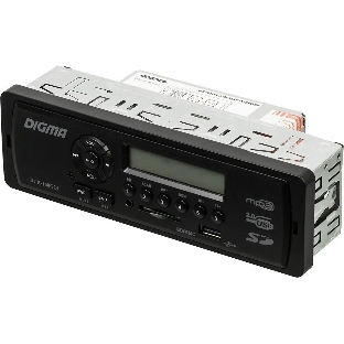 Автомагнитола Digma DCR-100G24, 1 DIN, USB Type-A, AUX