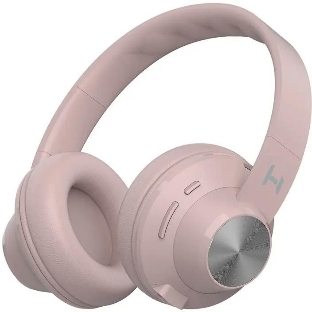 Беспроводные/проводные наушники Harper HB-412 светло-розовый, накладные, Bluetooth + проводной, до 8 ч