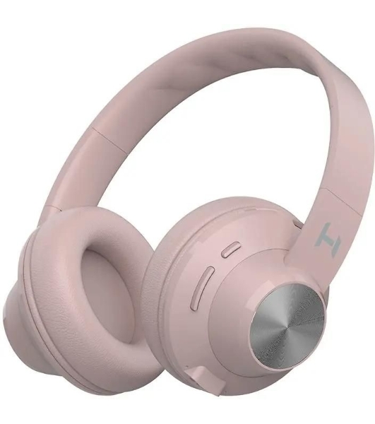 Беспроводные/проводные наушники Harper HB-412 светло-розовый, накладные, Bluetooth + проводной, до 8 ч