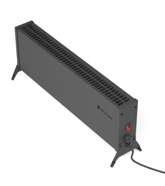 Конвектор электрический Neoclima Nano 2000B черный, 2000 Вт, 25 м2, термостат