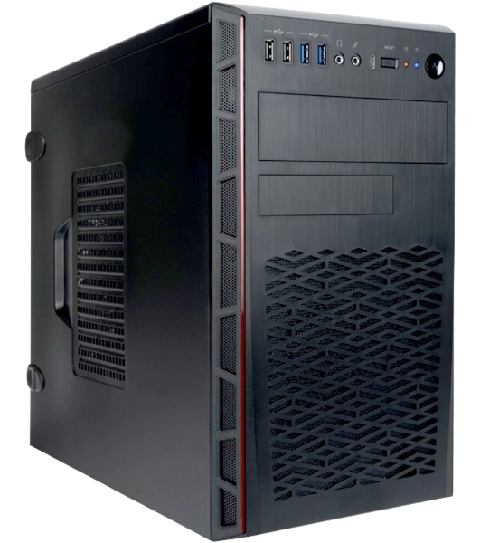 Компьютерный корпус Mini Tower InWin EMR065 черный 500W PM-500ATX U3.0*2+U2.0*2+A(HD)+intrusion switch mATX
