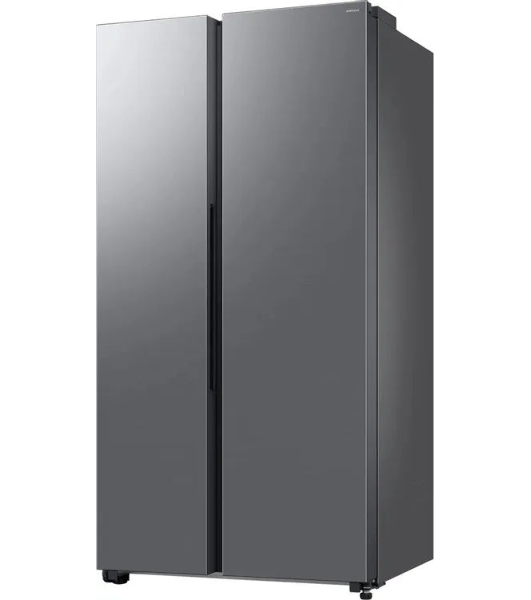 Холодильник Samsung RS70F65QETEO серебристый двухкамерный 420/239л морозилка сбоку, No Frost, Side by Side