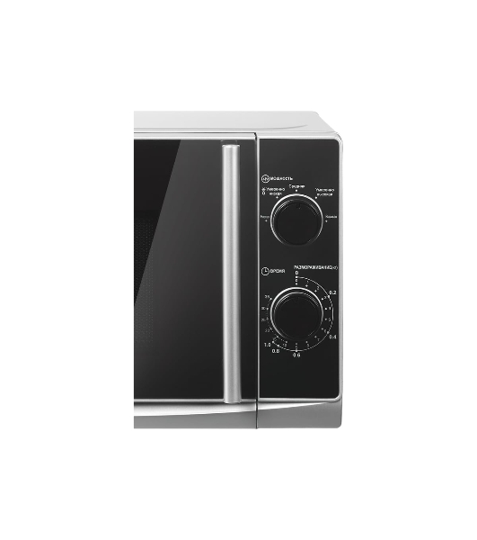 Микроволновая печь home HMM207ES черный/серебристый, 20 л, 700 Вт, переключатели - поворотный механизм