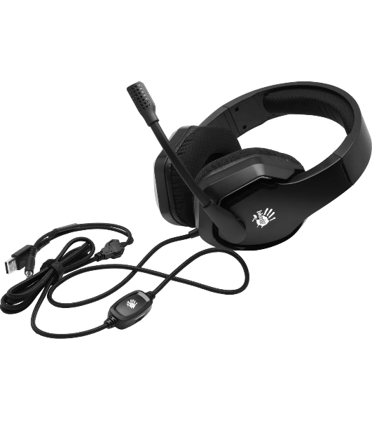 Гарнитура Bloody G260P чёрный, проводная, подсветка