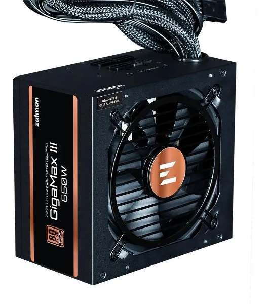 Блок питания Zalman GigaMax III 750W Retail (ZM750-GV3), 750Вт, 80 PLUS Bronze, 120мм, черный