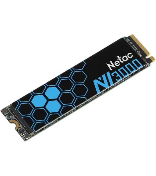 Накопитель SSD Netac NV3000, 250Gb, PCIe 3.0 x4, M.2 2280, NVMe, R/W 3000/1400