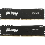 Оперативная память Kingston Fury Beast Black, DDR4, 16GB (2x8GB), 3200 MHz, CL16, с радиатором, чёрный, фото3